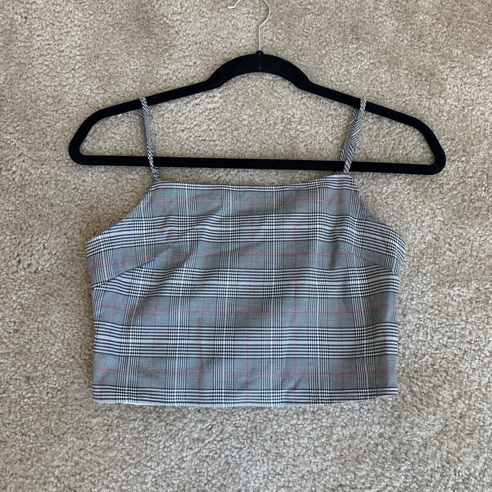 LF Plaid Crop Top